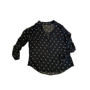 A.N.A Petite Womens Blouse